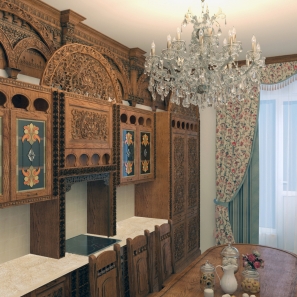 Кухня в старорусском стиле