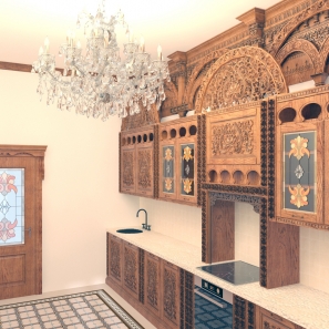 Мебель для кухни в старорусском стиле